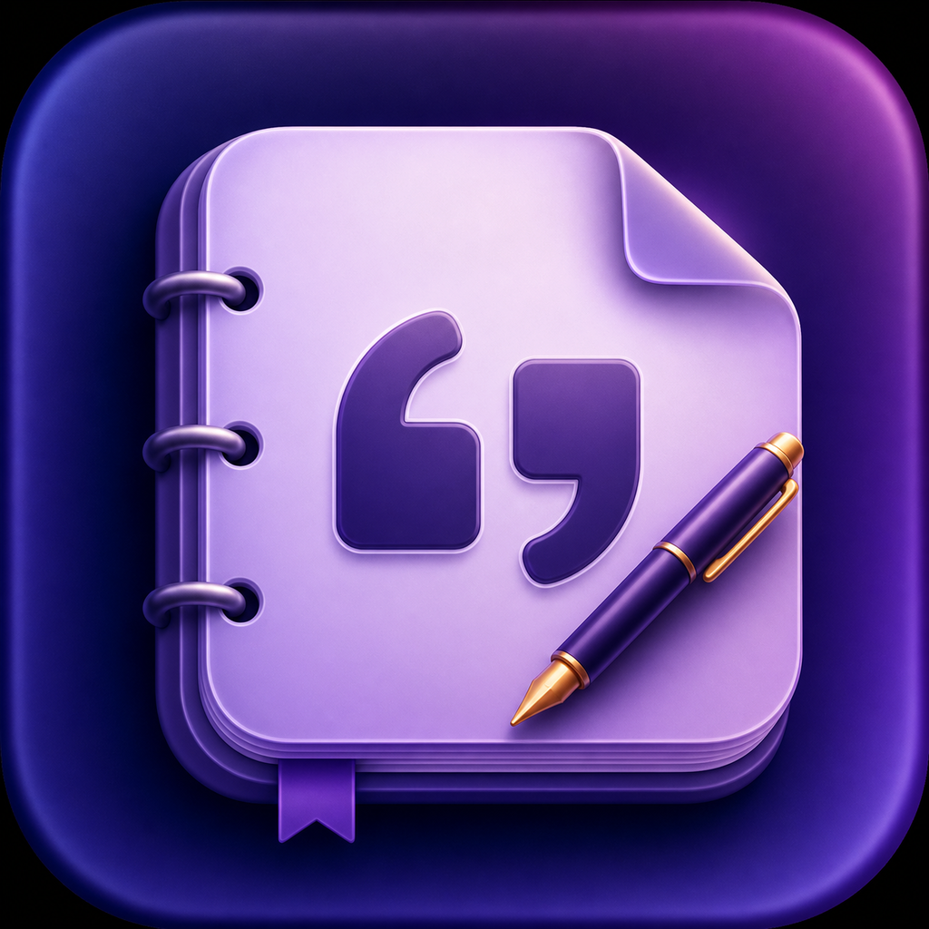 Quotes Notes AI App icon
