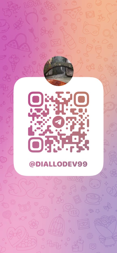 Telegram QR Code @DIALLODEV99